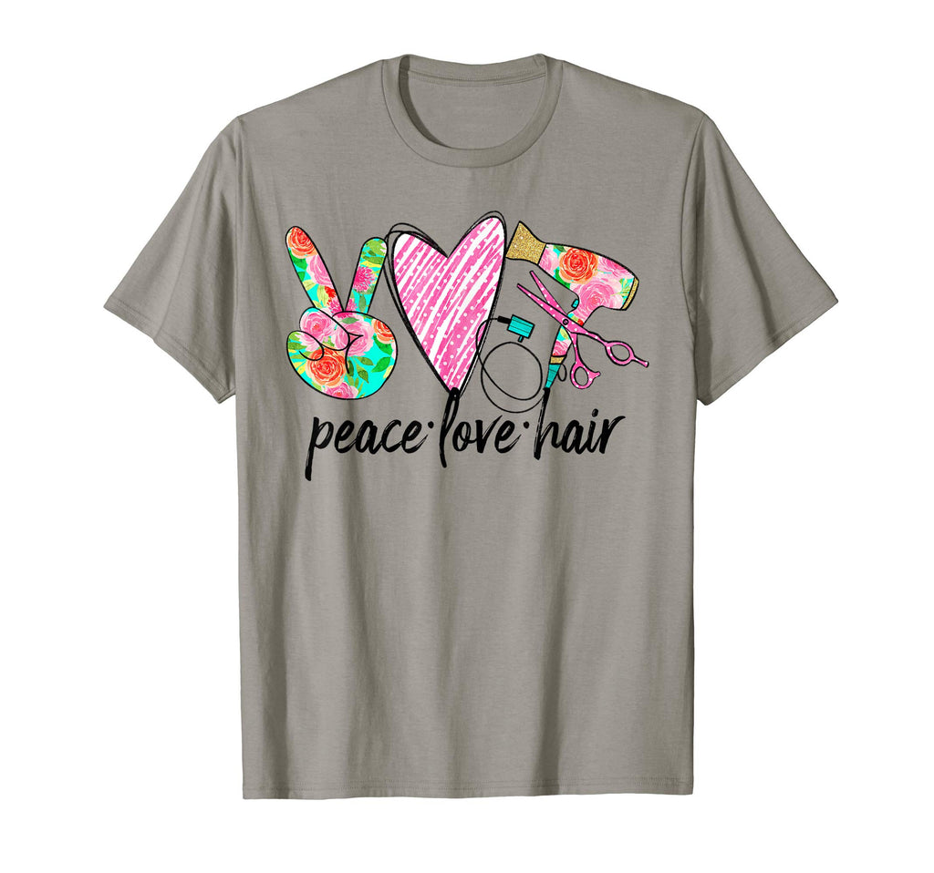 Peace Love Hair T-Shirt - Graphic Print Men Women - T-Shirt, Sweatshirt, Hoodie