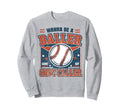 Wanna Be Baller Shot Caller Baseball Sweatshirt - Graphic Print for Adults - T-Shirt, Sweatshirt, Hoodie