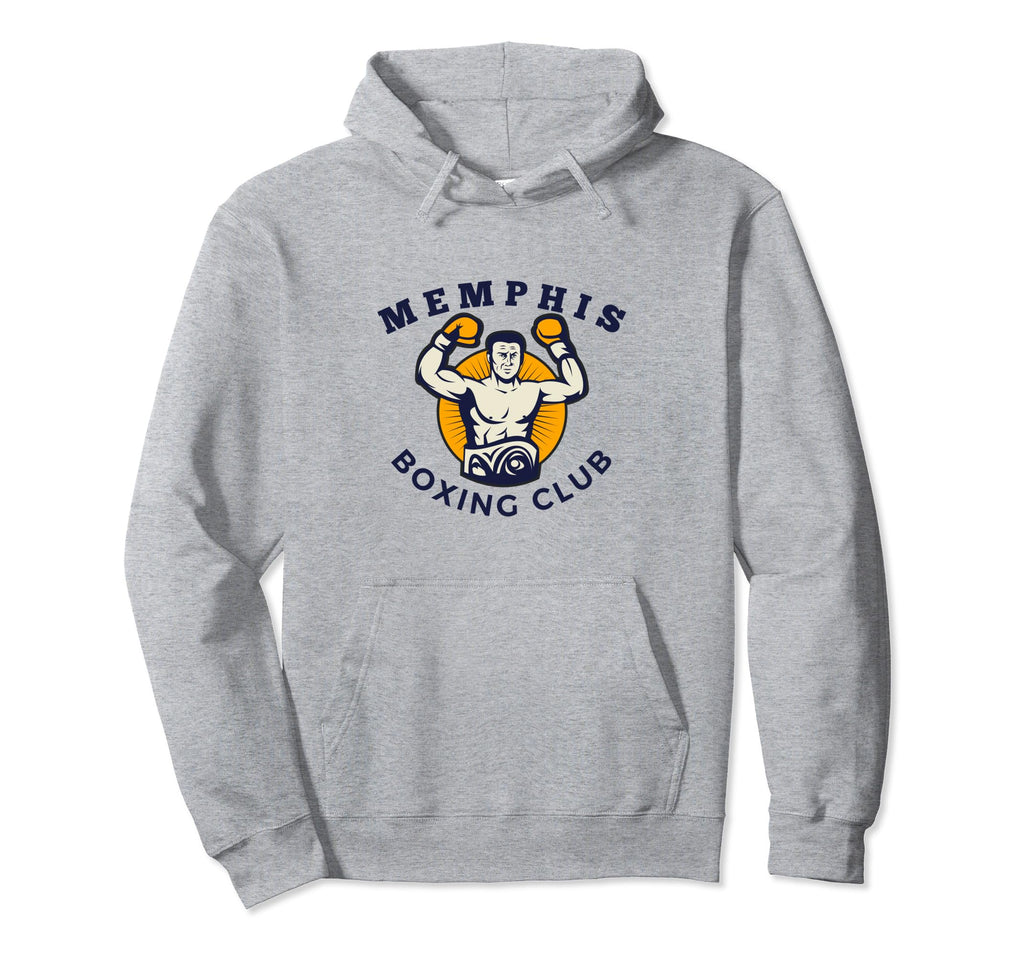Memphis Boxing Club Distressed Boxer Hoodie - Aesthetic Graphic Unisex - T-Shirt, Sweatshirt, Hoodie
