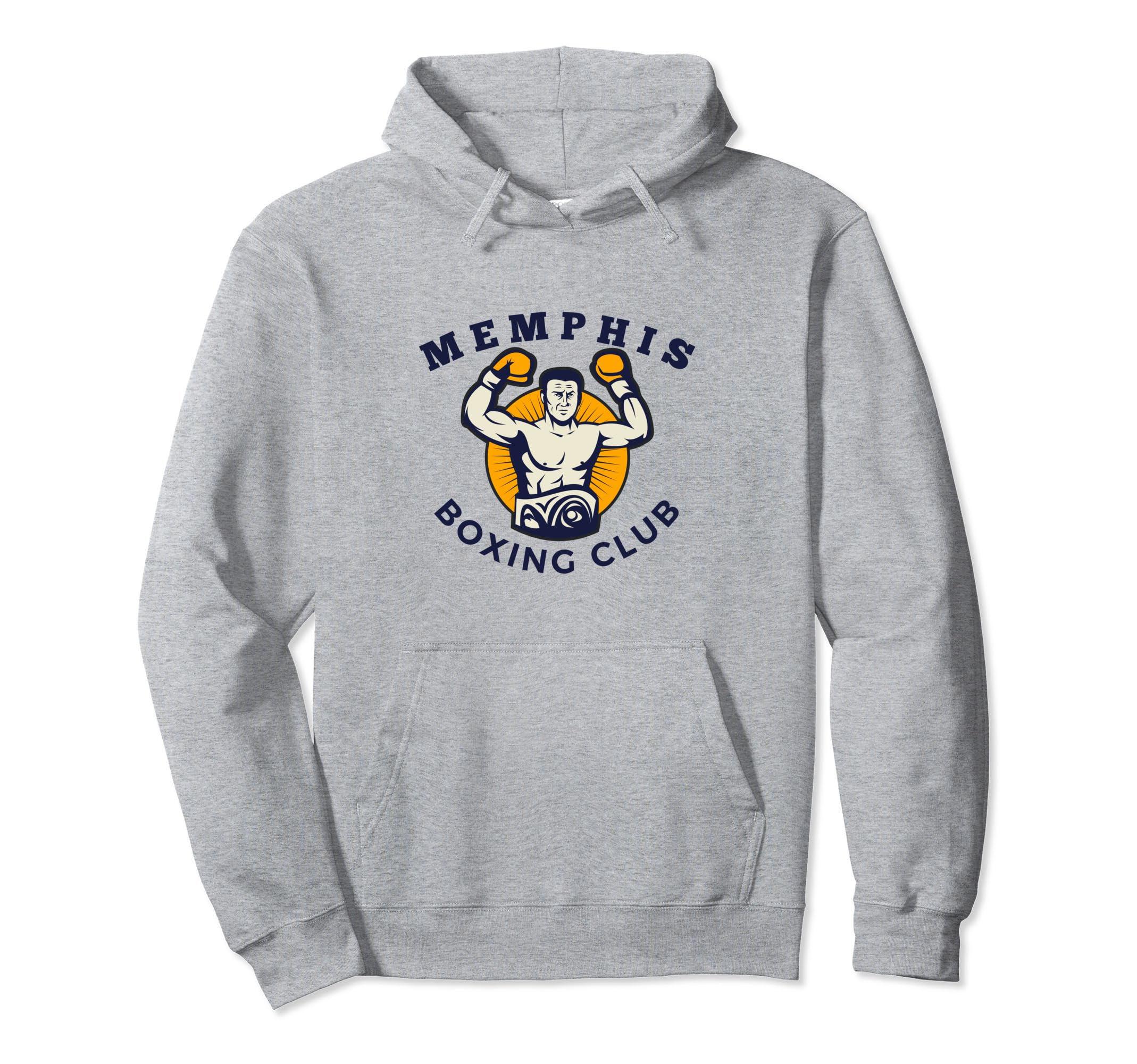 Memphis Boxing Club Distressed Boxer Hoodie - Aesthetic Graphic Unisex - T-Shirt, Sweatshirt, Hoodie
