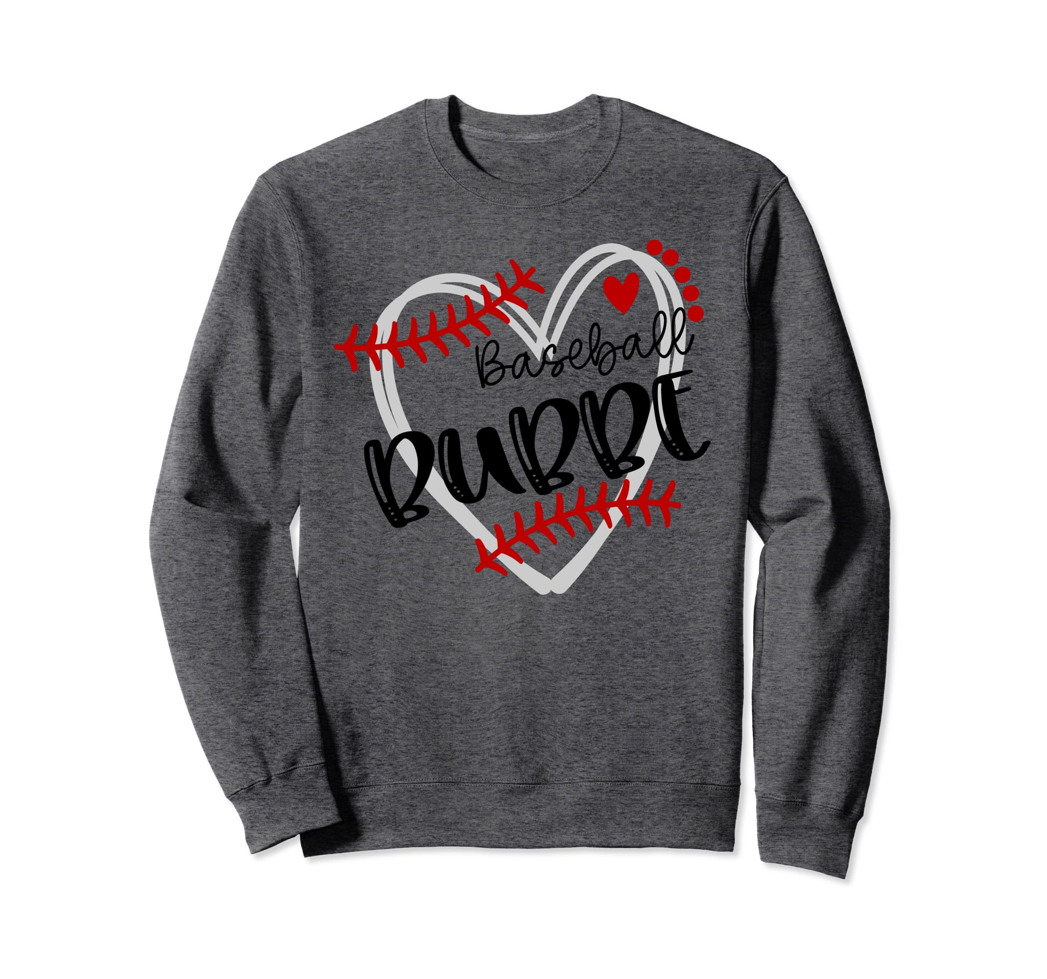 Personalized Baseball Heart Bubbe Sweatshirt - Casual Everyday Wear Unisex - T-Shirt, Sweatshirt, Hoodie