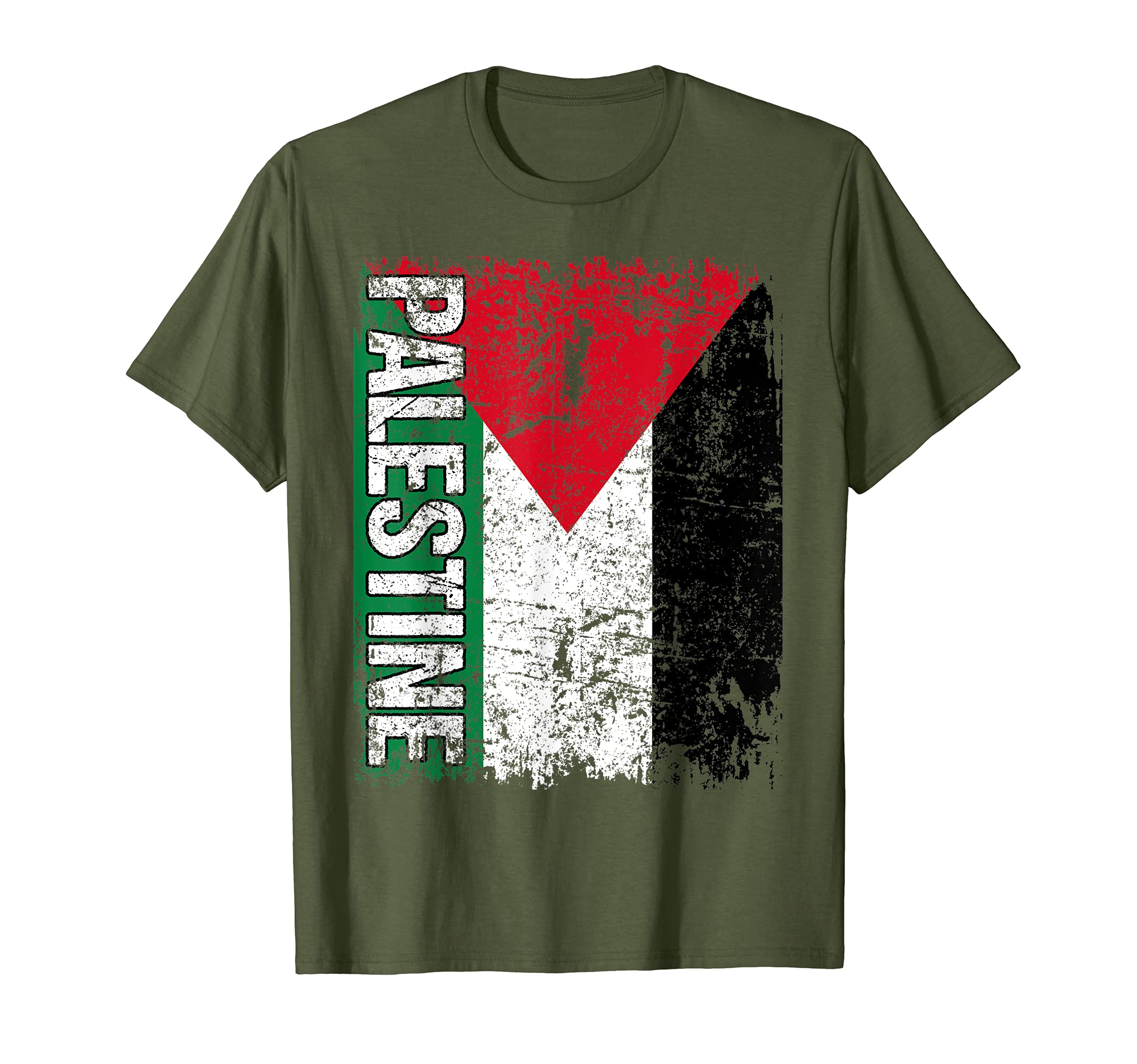 Palestine Flag Distressed Palestine T-Shirt - Minimalist Print Men Women - T-Shirt, Sweatshirt, Hoodie