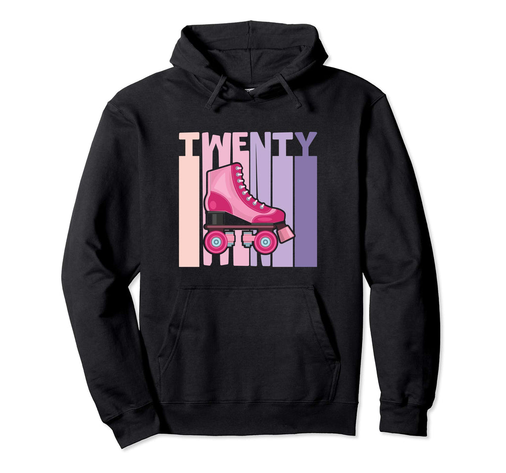 20 Year Old Roller Skating Birthday 20Th B Hoodie - Unique Graphic Unisex - T-Shirt, Sweatshirt, Hoodie