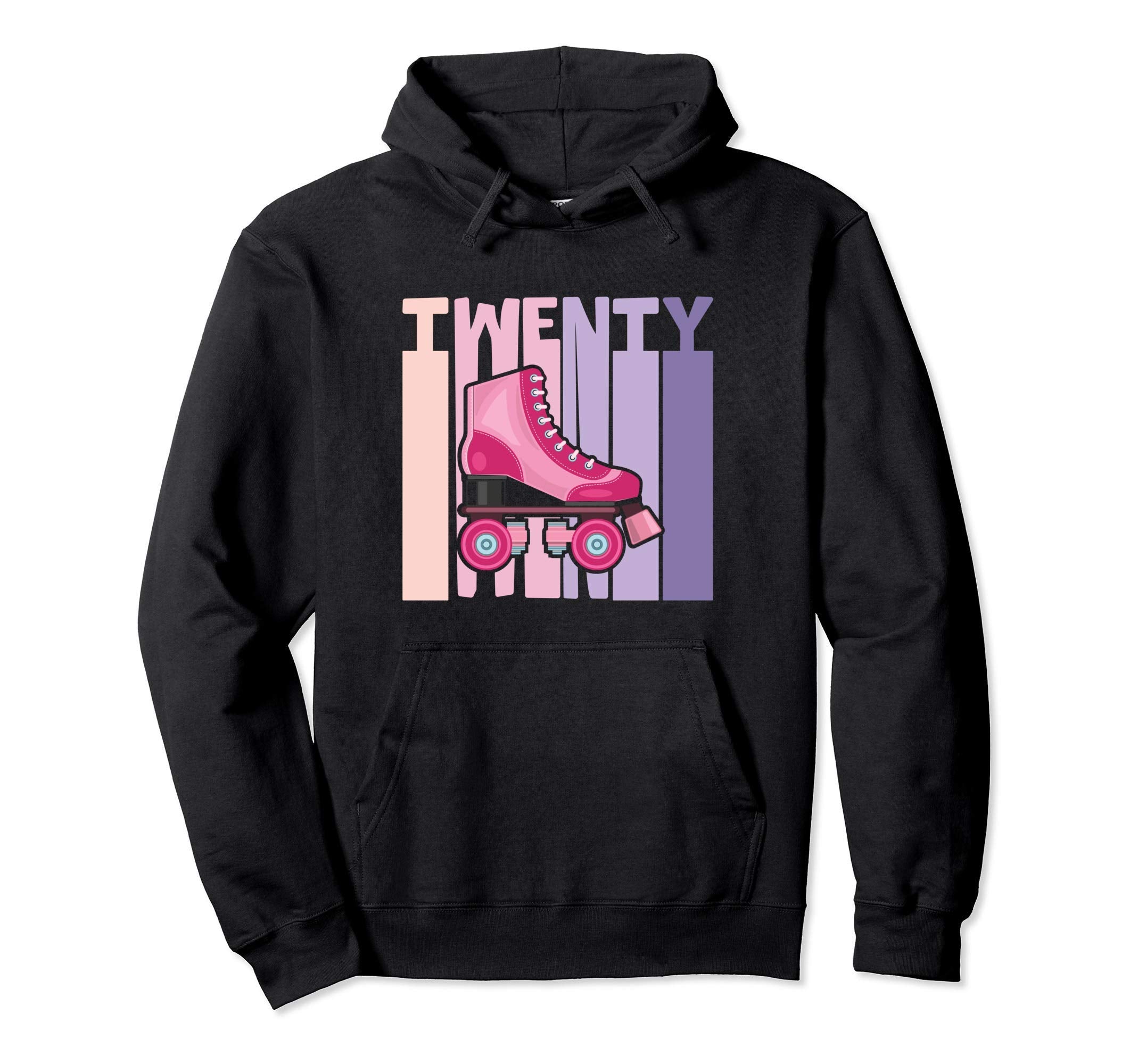 20 Year Old Roller Skating Birthday 20Th B Hoodie - Unique Graphic Unisex - T-Shirt, Sweatshirt, Hoodie