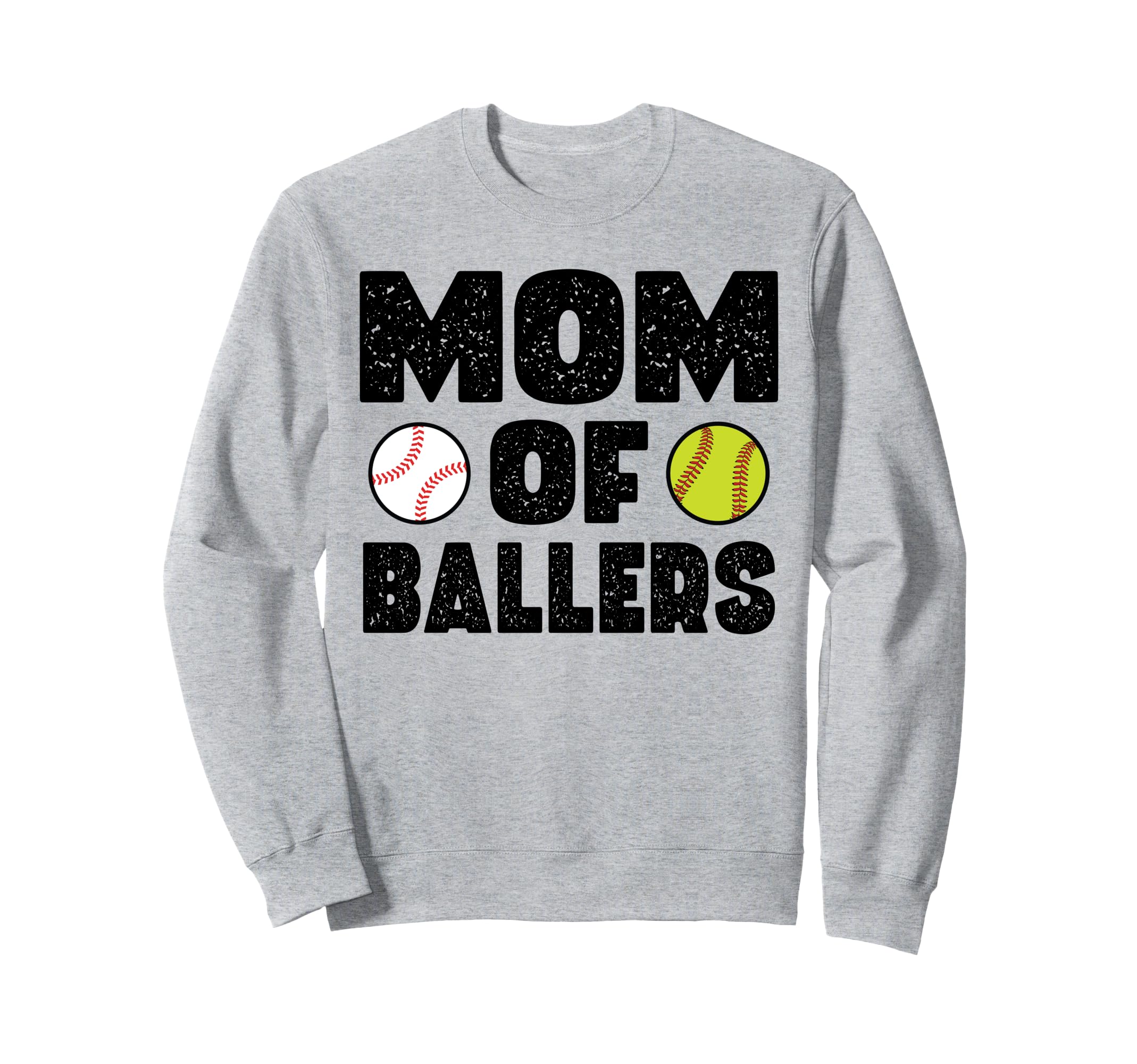 Mom Ballers Softball Baseball Sweatshirt - Streetwear Style for Adults - T-Shirt, Sweatshirt, Hoodie