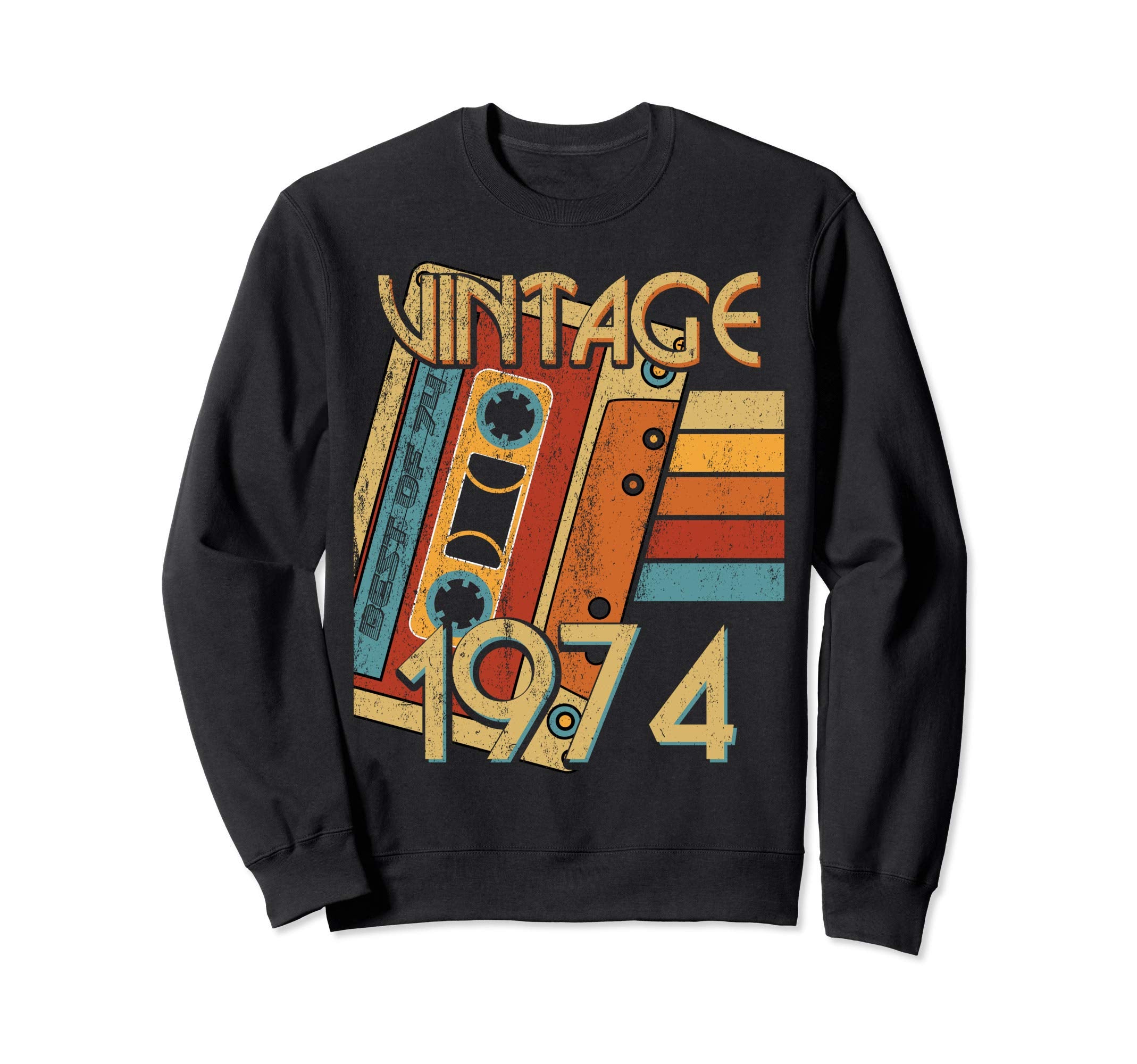 1974 Cassette Tape Sweatshirt - Minimalist Print Unisex - T-Shirt, Sweatshirt, Hoodie
