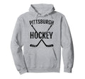 Pittsburgh Hockey Distressed Hoodie - Unique Graphic Men Women - T-Shirt, Sweatshirt, Hoodie