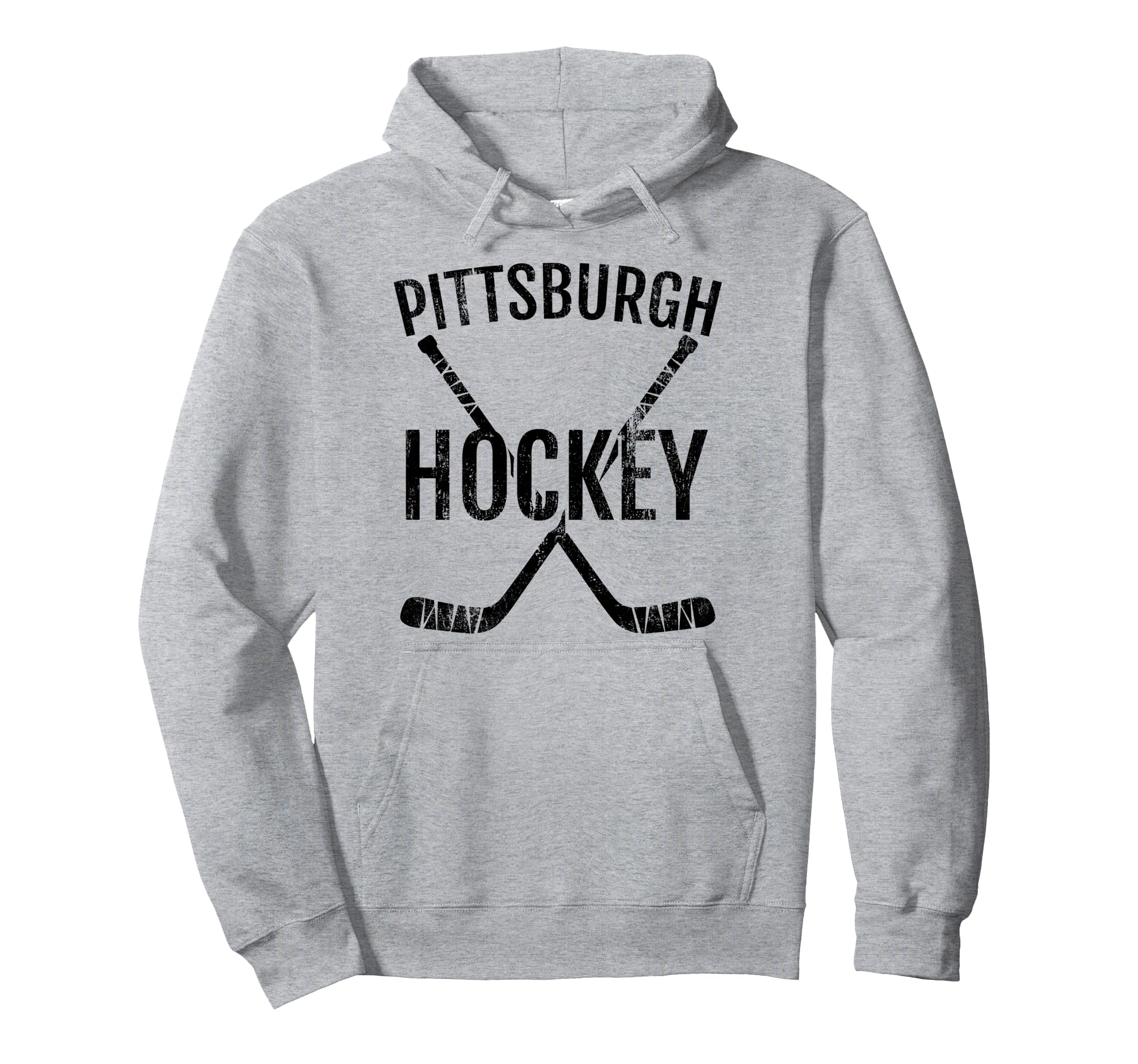 Pittsburgh Hockey Distressed Hoodie - Unique Graphic Men Women - T-Shirt, Sweatshirt, Hoodie