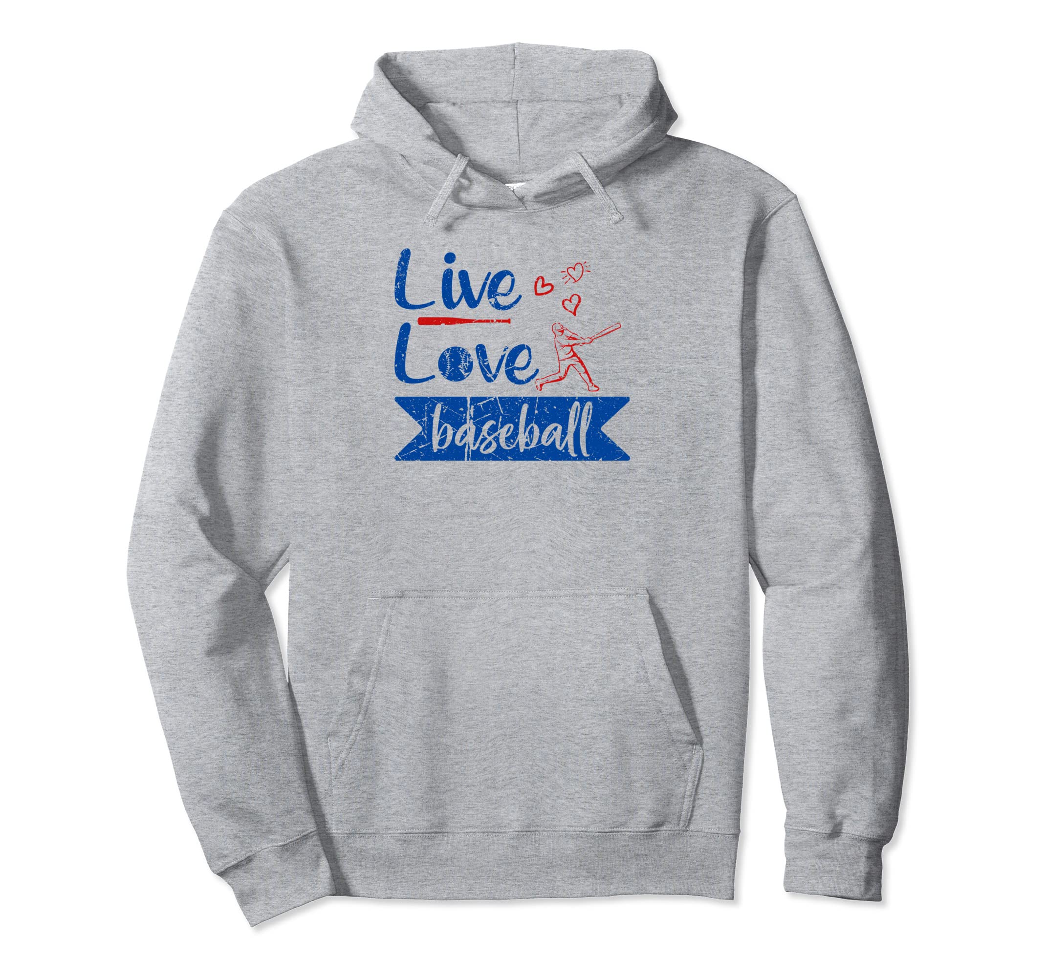 Funny Baseball Mom Dad Live Love Baseball Hoodie - Unique Graphic Unisex - T-Shirt, Sweatshirt, Hoodie