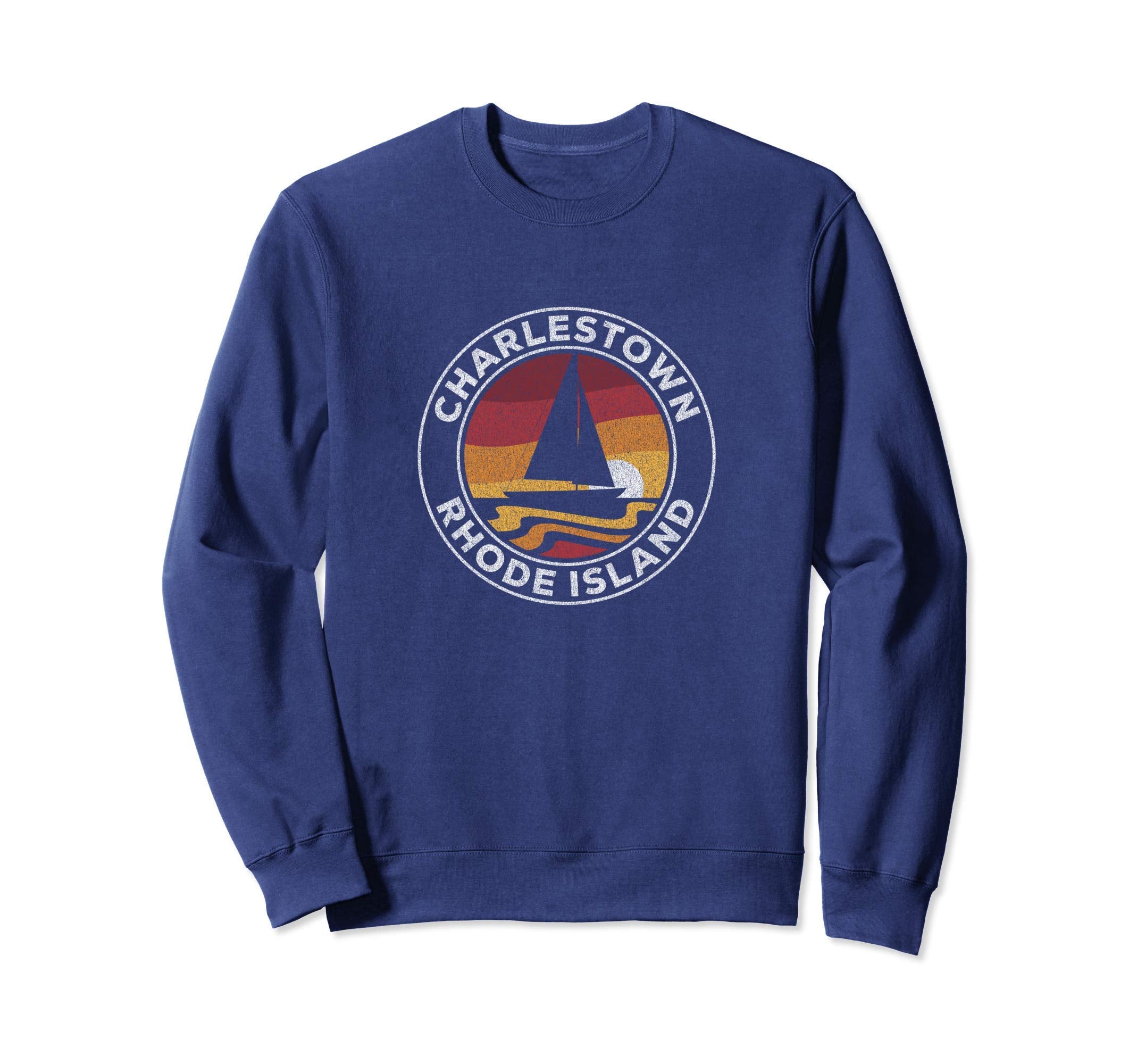 Charlestown Rhode Island Sailboat Sweatshirt - Unique Graphic Men Women - T-Shirt, Sweatshirt, Hoodie