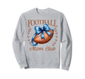 Game Day Blue Croquette Bow Football Sweatshirt - Unique Graphic Unisex - T-Shirt, Sweatshirt, Hoodie