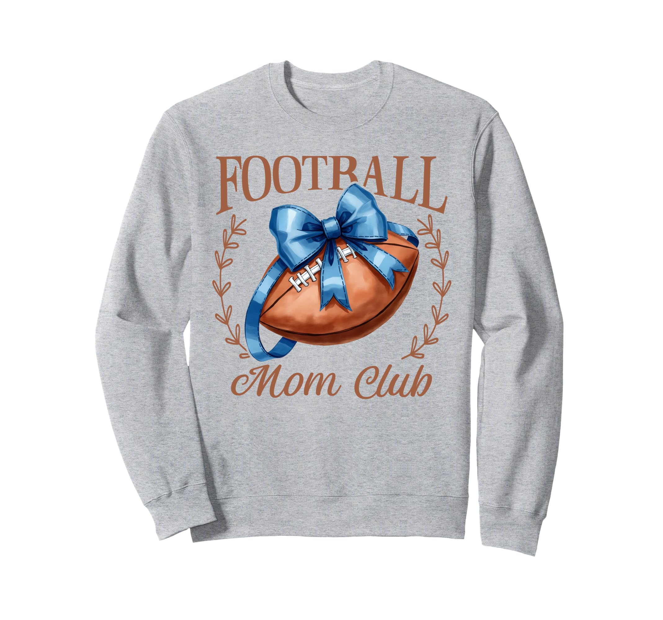 Game Day Blue Croquette Bow Football Sweatshirt - Unique Graphic Unisex - T-Shirt, Sweatshirt, Hoodie