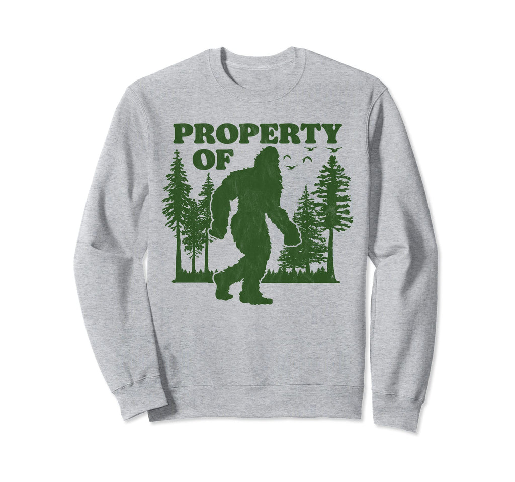 Property Bigfoot Distressed Sweatshirt - Fun Novelty Design for Adults - T-Shirt, Sweatshirt, Hoodie