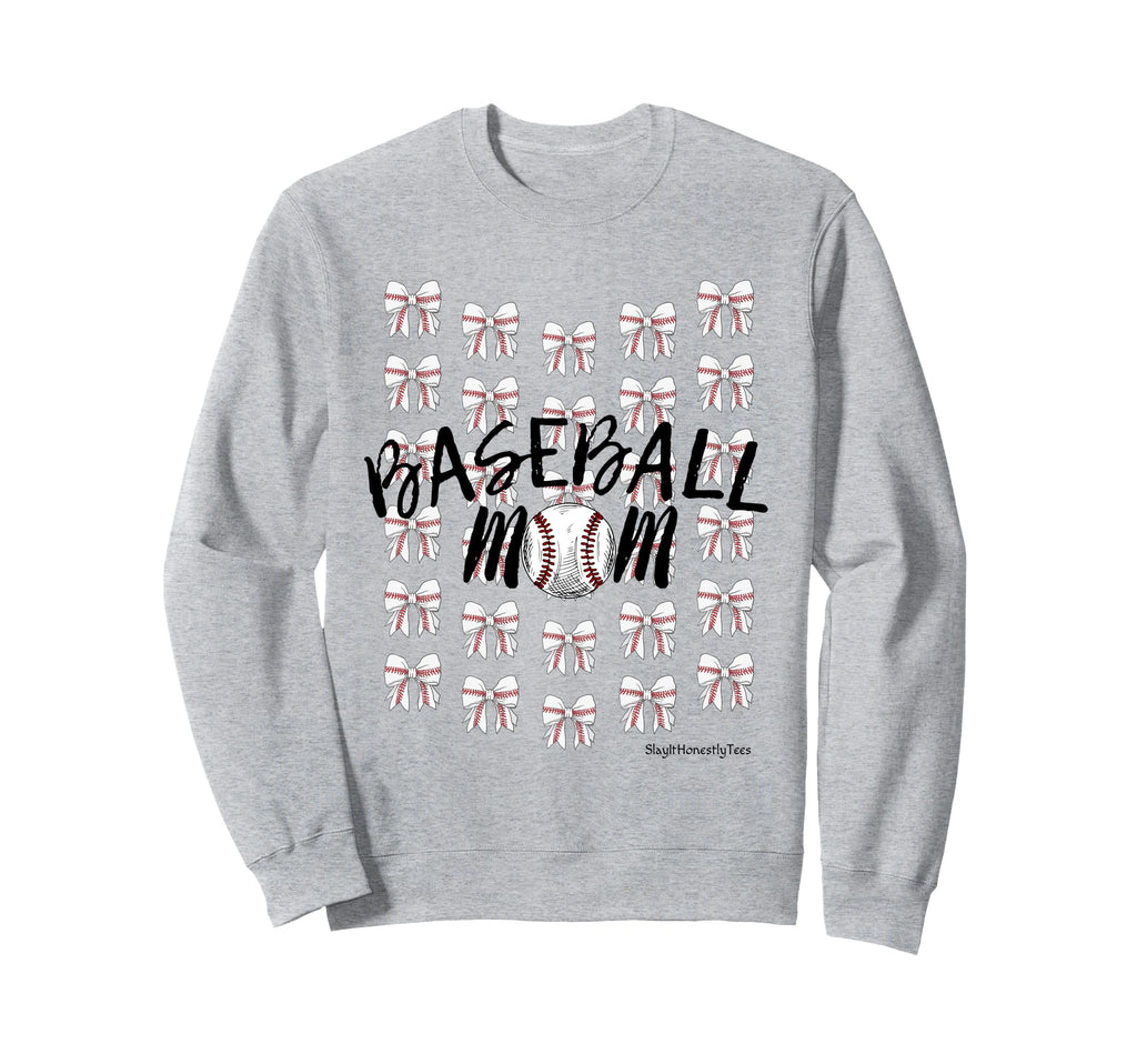 Coquette Baseball Bow Baseball Sweatshirt - Custom Art Print Men Women - T-Shirt, Sweatshirt, Hoodie