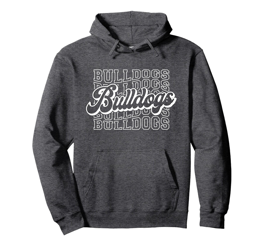 Bulldogs Sports Mascot Bulldogs Hoodie - Fun Novelty Design Men Women - T-Shirt, Sweatshirt, Hoodie