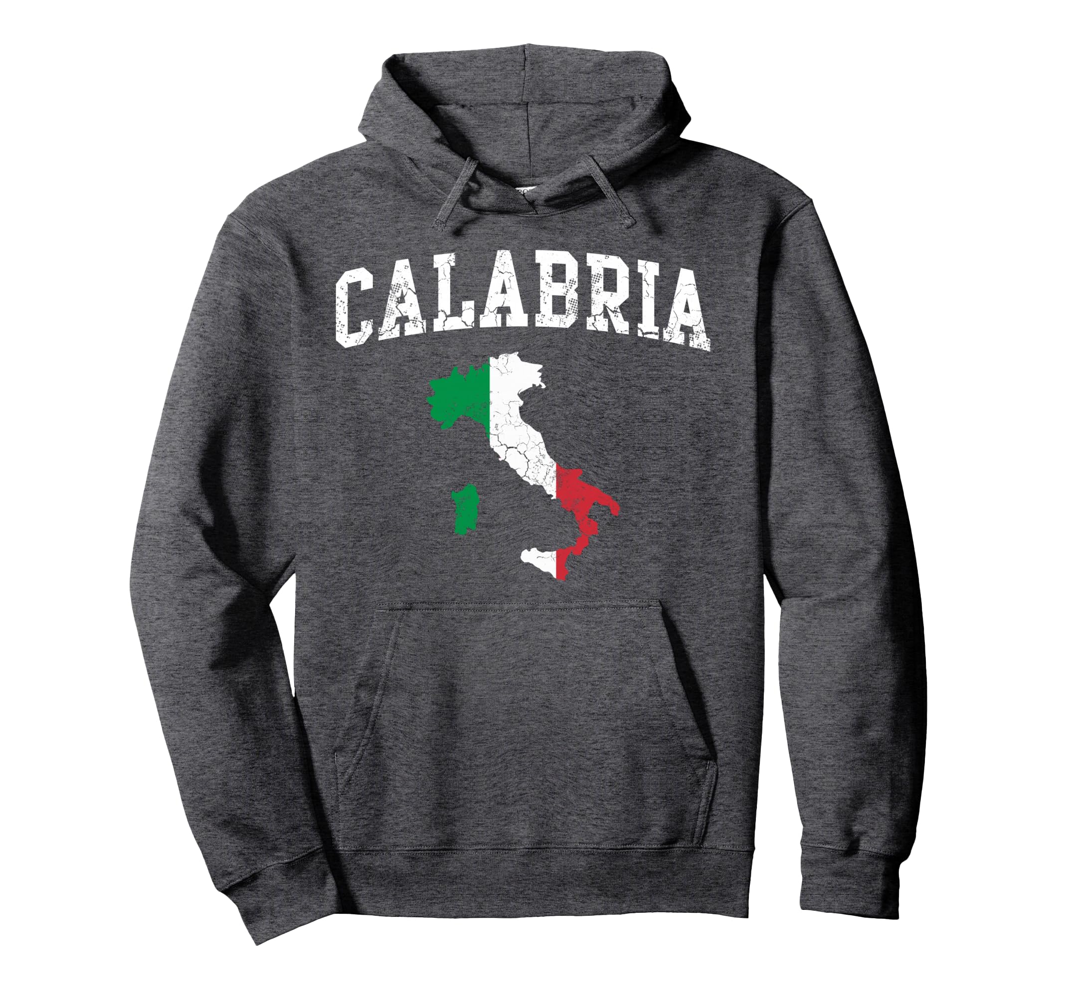 Calabria Italy Flag Map Italia Italian Hoodie - Fun Novelty Design Unisex - T-Shirt, Sweatshirt, Hoodie
