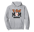 T Ball Mom Orange Varsity Baseball Mama Hoodie - Graphic Print for Adults - T-Shirt, Sweatshirt, Hoodie