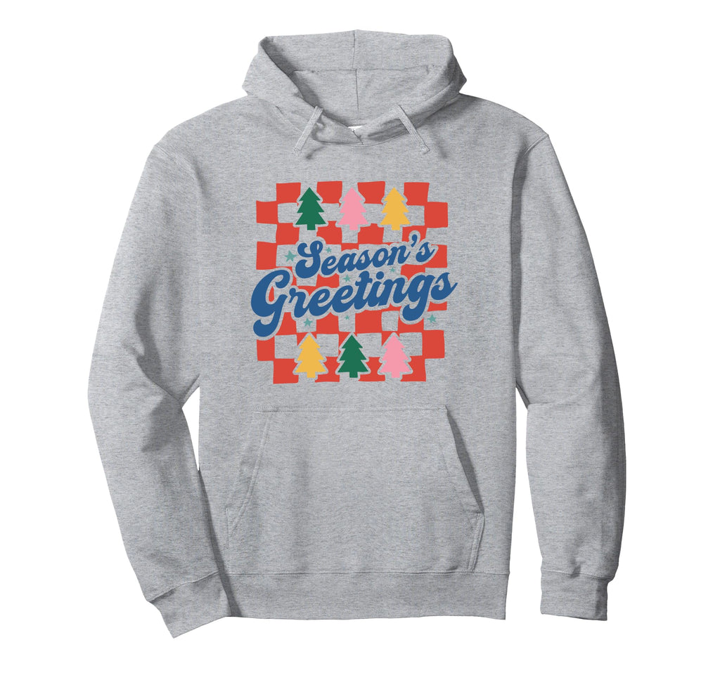 Boho Checkerboard Colorful Trees Hoodie - Unique Graphic for Adults - T-Shirt, Sweatshirt, Hoodie