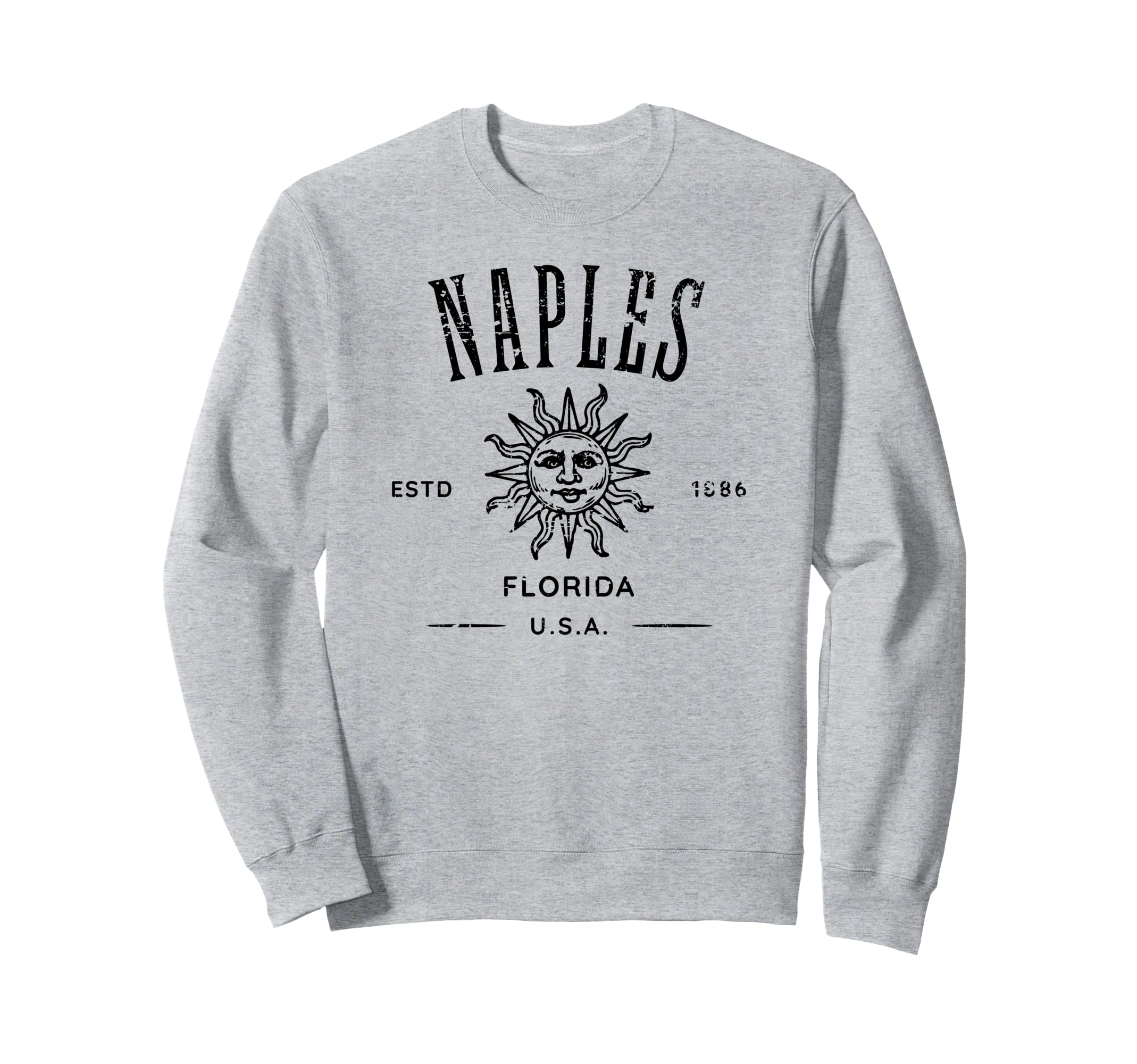 Naples Florida Distressed Sweatshirt - Casual Everyday Wear Men Women - T-Shirt, Sweatshirt, Hoodie