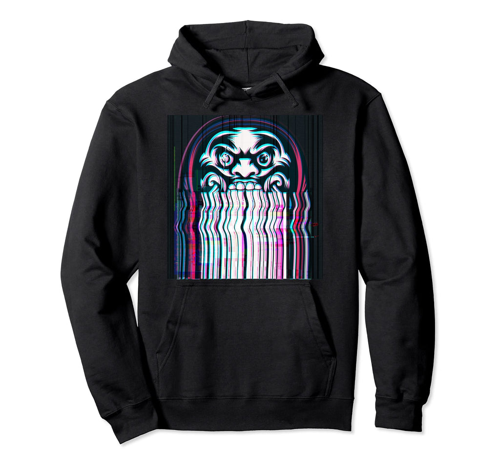 Japanese Daruma Doll Vaporwave Japan Hoodie - Novelty Apparel Men Women - T-Shirt, Sweatshirt, Hoodie