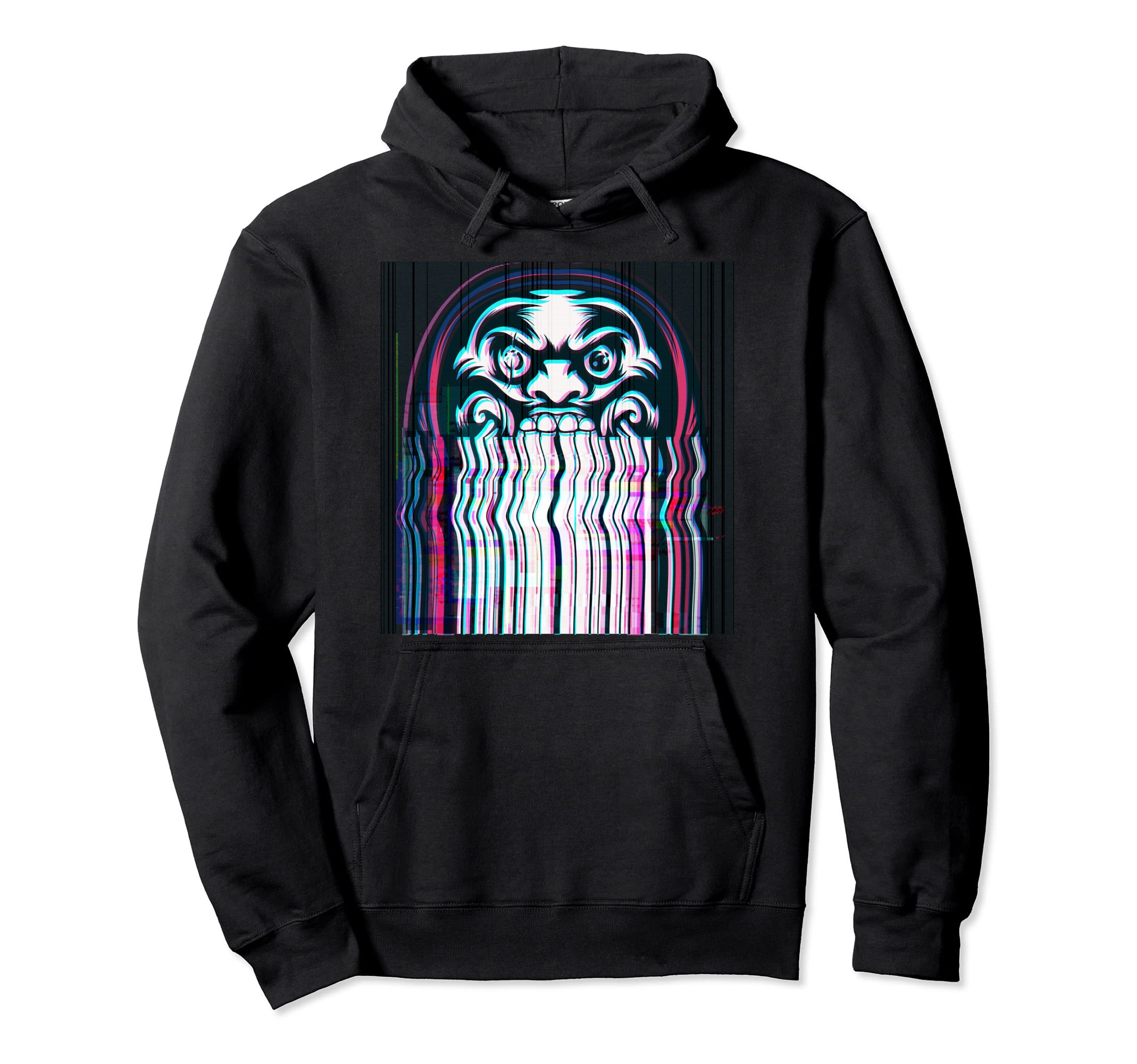 Japanese Daruma Doll Vaporwave Japan Hoodie - Novelty Apparel Men Women - T-Shirt, Sweatshirt, Hoodie