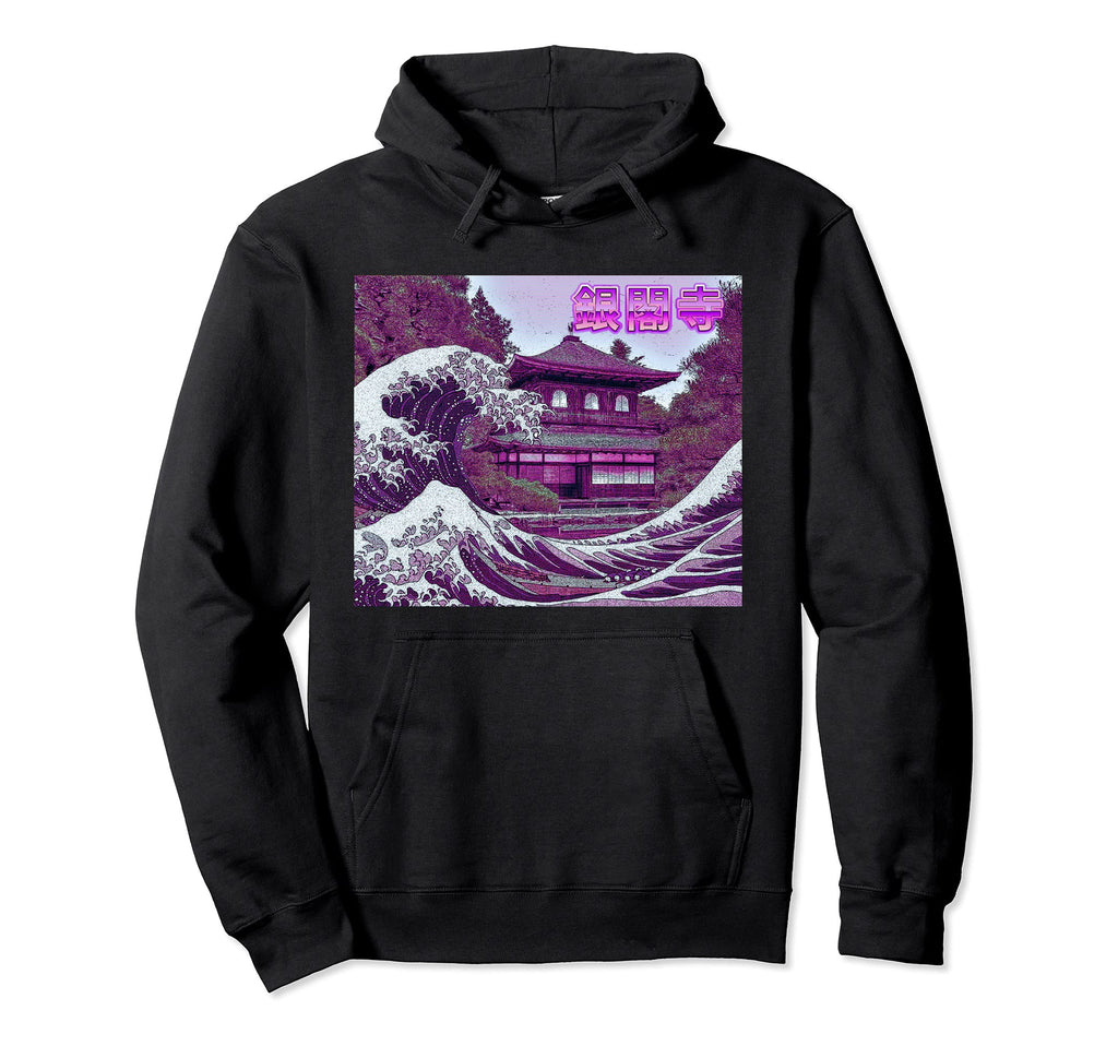 Vaporwave Glitch Aesthetic Japan Hoodie - Fun Novelty Design Men Women - T-Shirt, Sweatshirt, Hoodie