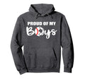 Proud My Funny Baseball Soccer Mom Hoodie - Novelty Apparel for Adults - T-Shirt, Sweatshirt, Hoodie