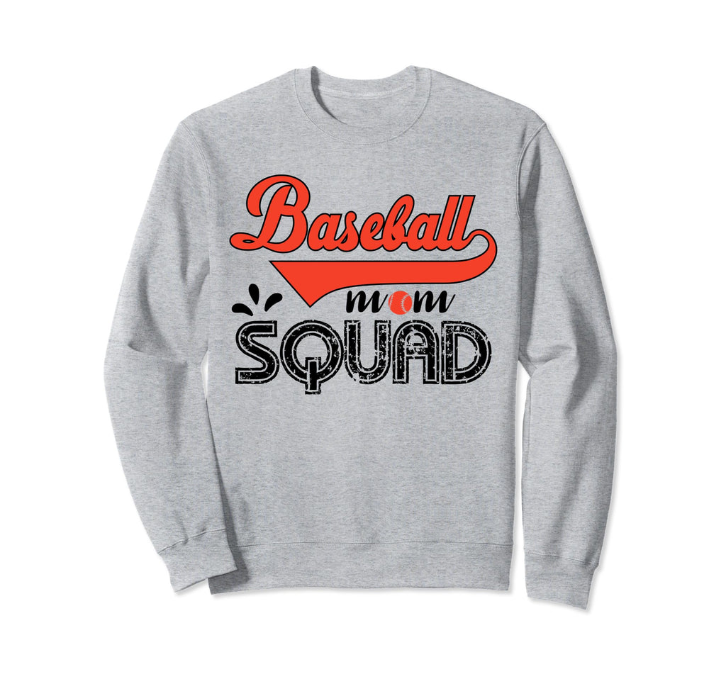 Baseball Mom Squad Baseball Mom Sweatshirt - Aesthetic Graphic for Adults - T-Shirt, Sweatshirt, Hoodie