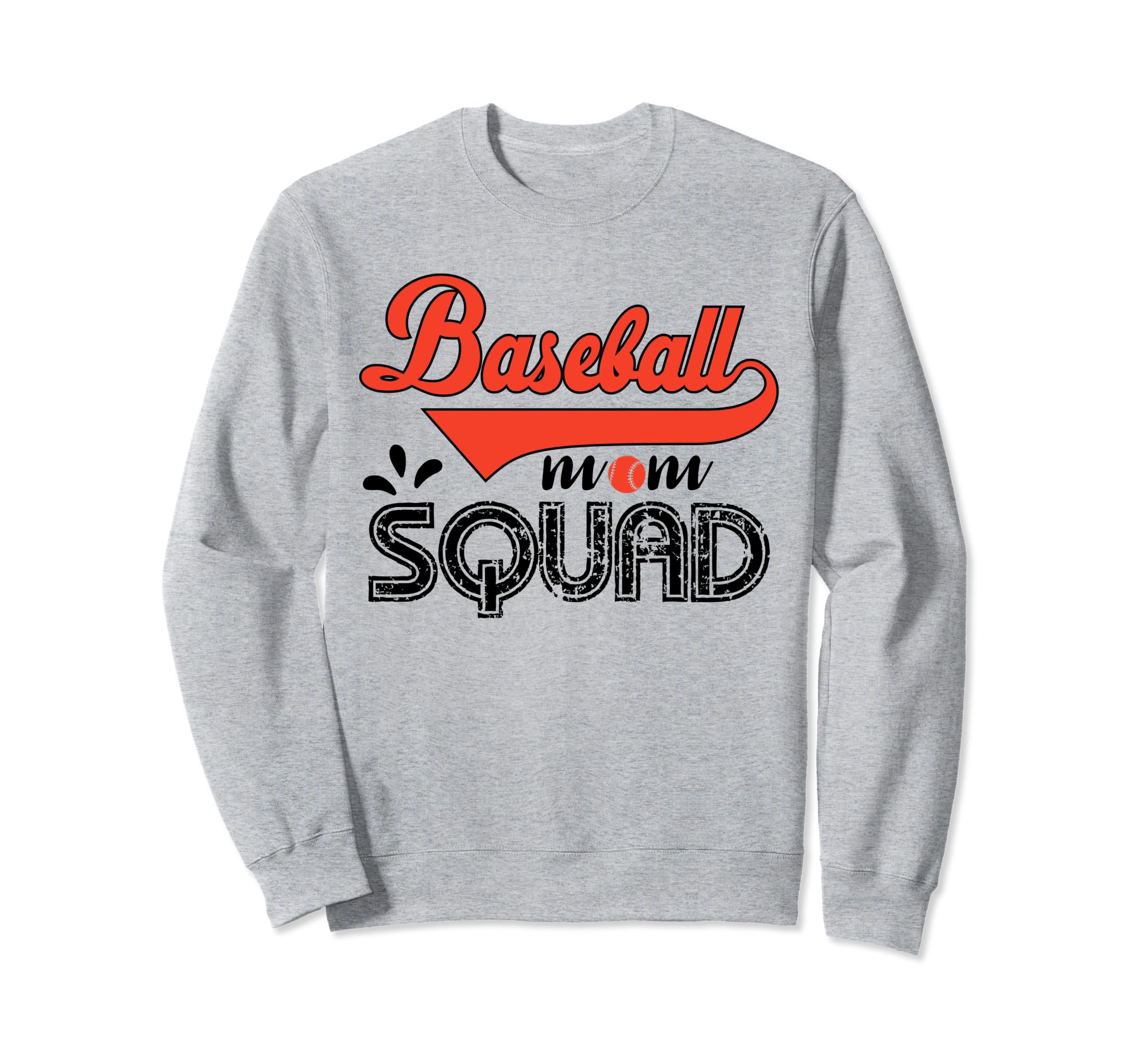 Baseball Mom Squad Baseball Mom Sweatshirt - Aesthetic Graphic for Adults - T-Shirt, Sweatshirt, Hoodie