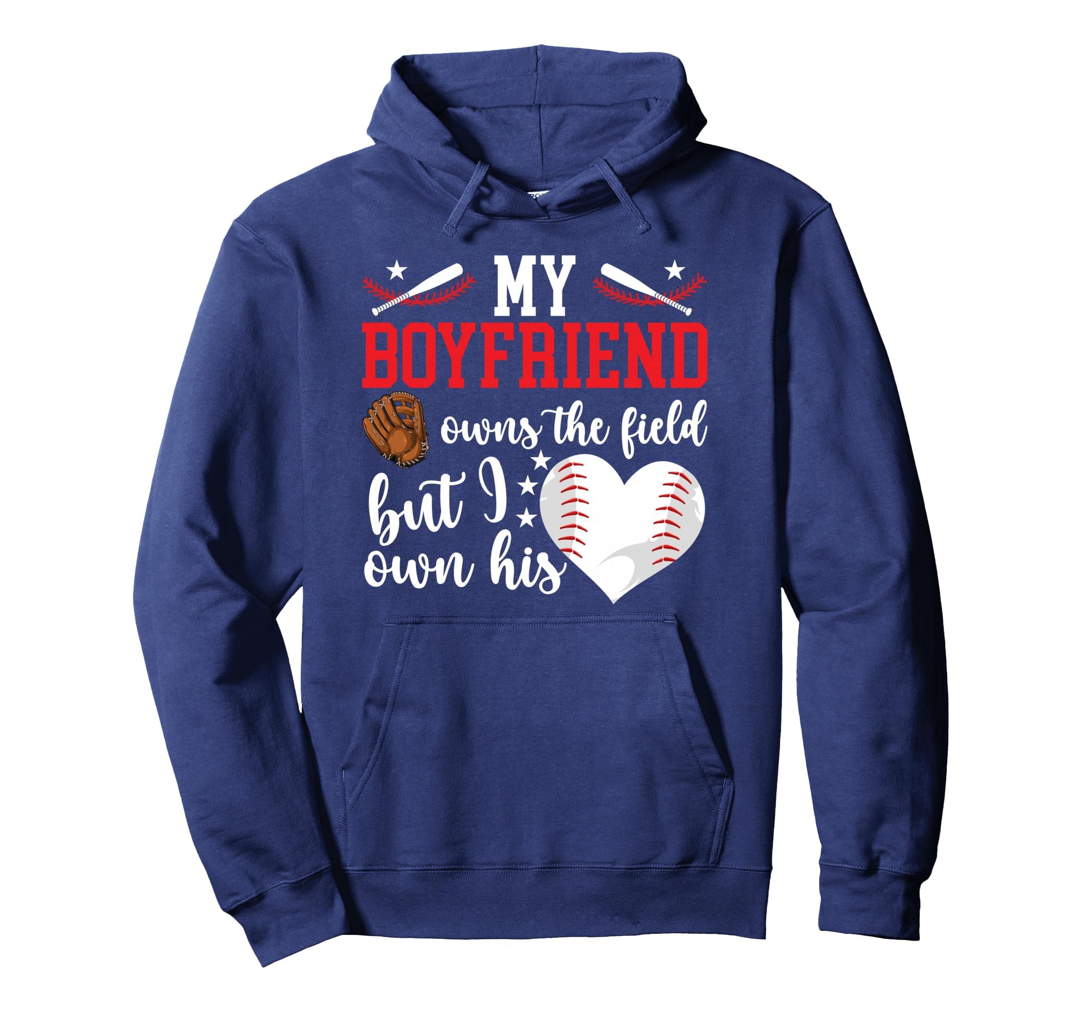 My Boyfriend Baseball Girlfriend Baseball Hoodie - Custom Art Print Unisex - T-Shirt, Sweatshirt, Hoodie
