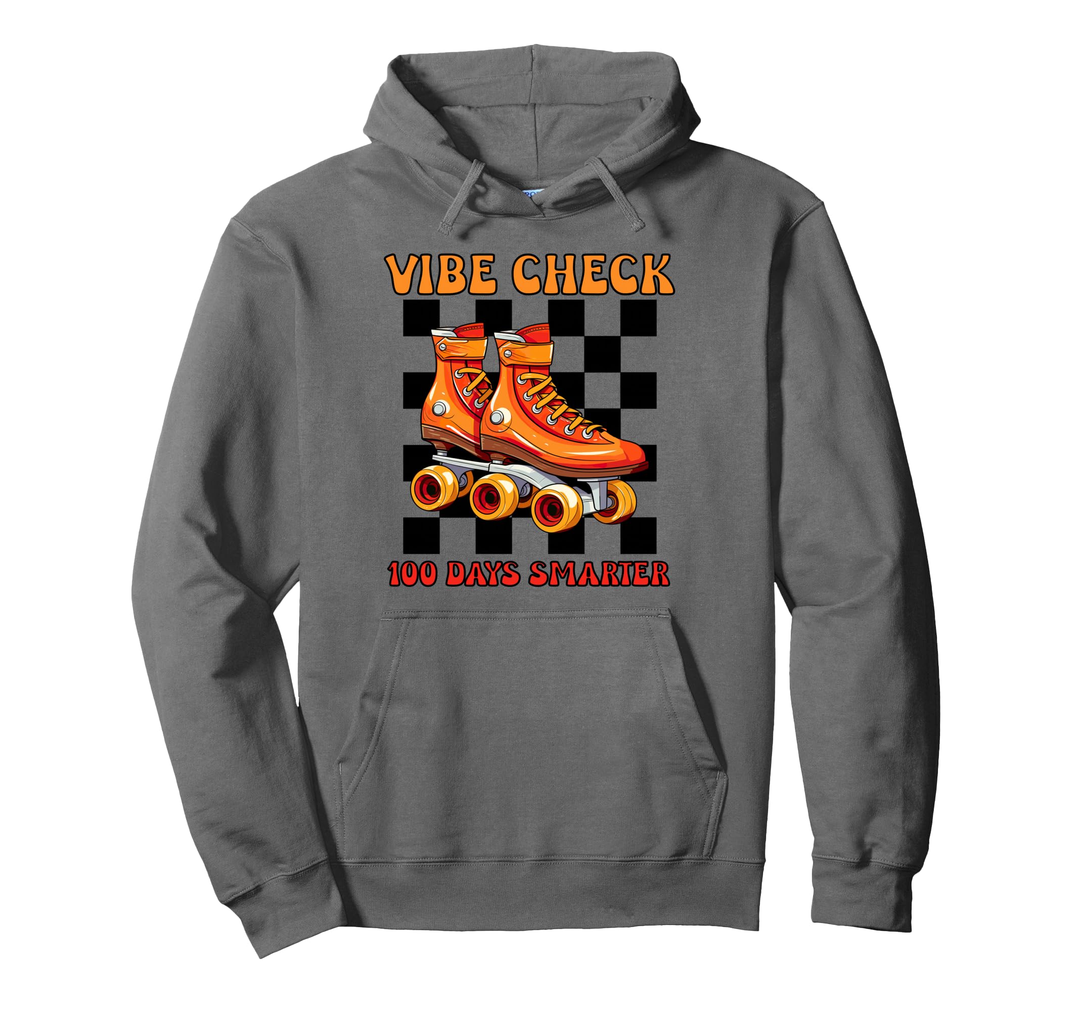 100 Days School Vibe Check 100 Smarter Hoodie - Trendy Graphic Unisex - T-Shirt, Sweatshirt, Hoodie