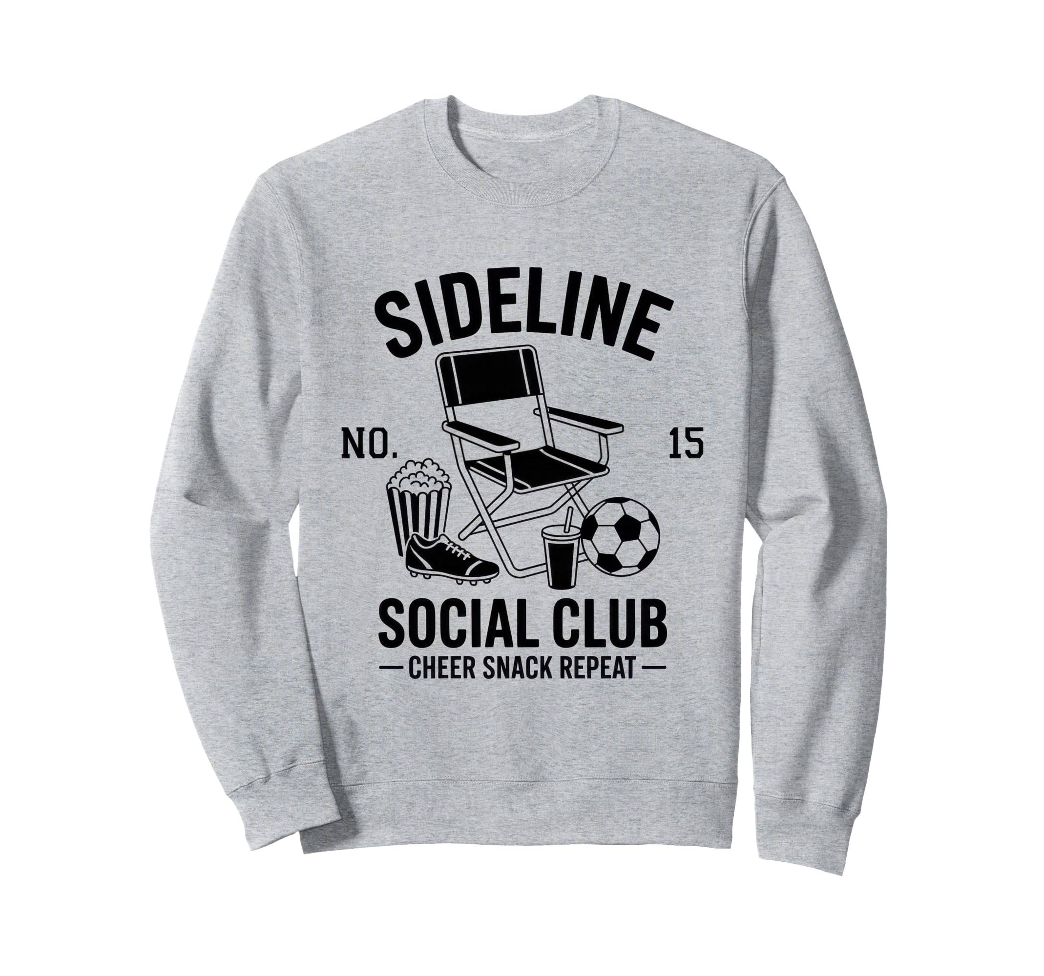 Sideline Social Club Soccer Mom Game Day Sweatshirt - Graphic Print Unisex - T-Shirt, Sweatshirt, Hoodie