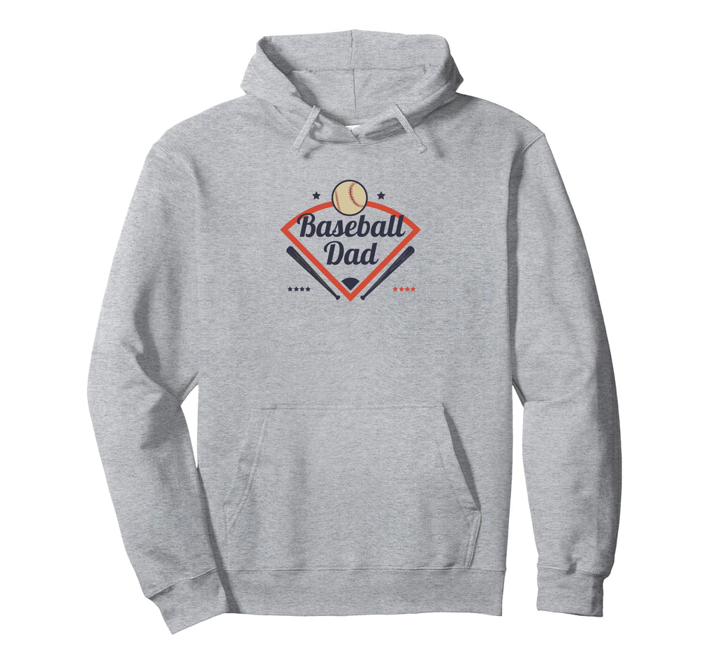 Baseball Dad Diamond Game Day Hoodie - Aesthetic Graphic Men Women - T-Shirt, Sweatshirt, Hoodie