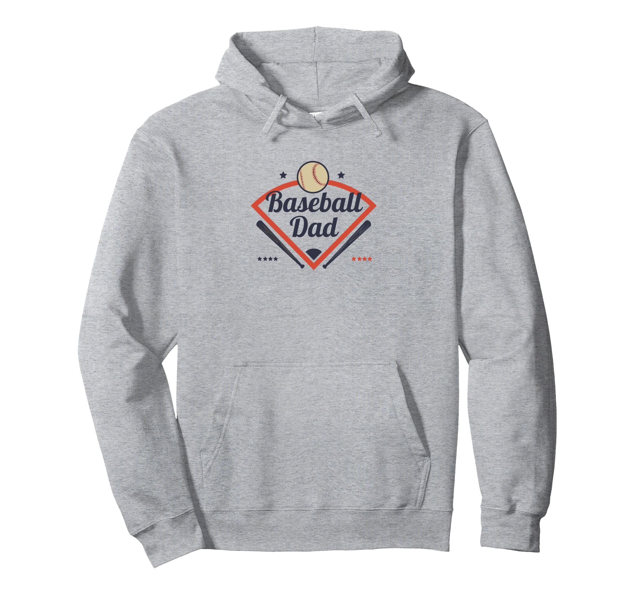 Baseball Dad Diamond Game Day Hoodie - Aesthetic Graphic Men Women - T-Shirt, Sweatshirt, Hoodie