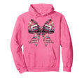 Coquette Bow Cassette Tape Pattern 80S Hoodie - Trendy Graphic Unisex - T-Shirt, Sweatshirt, Hoodie