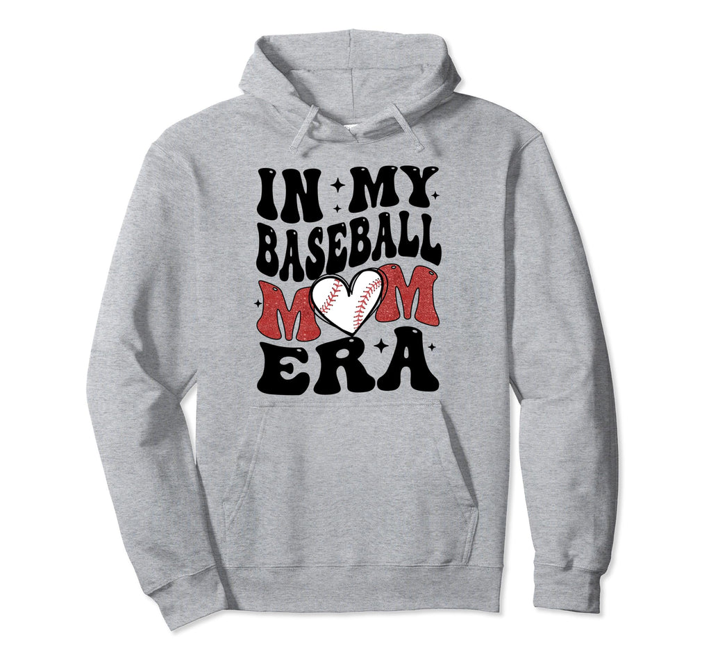 My Baseball Mom Era Funny Baseball Mom Hoodie - Custom Art Print for Adults - T-Shirt, Sweatshirt, Hoodie