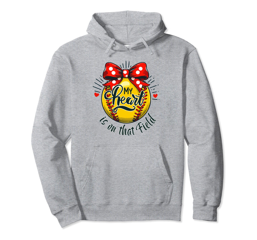 My Heart Is That Field Baseball Hoodie - Fun Novelty Design Unisex - T-Shirt, Sweatshirt, Hoodie