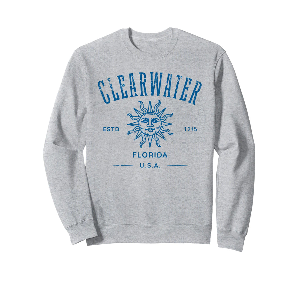Clearwater Florida Distressed Sweatshirt - Unique Graphic for Adults - T-Shirt, Sweatshirt, Hoodie
