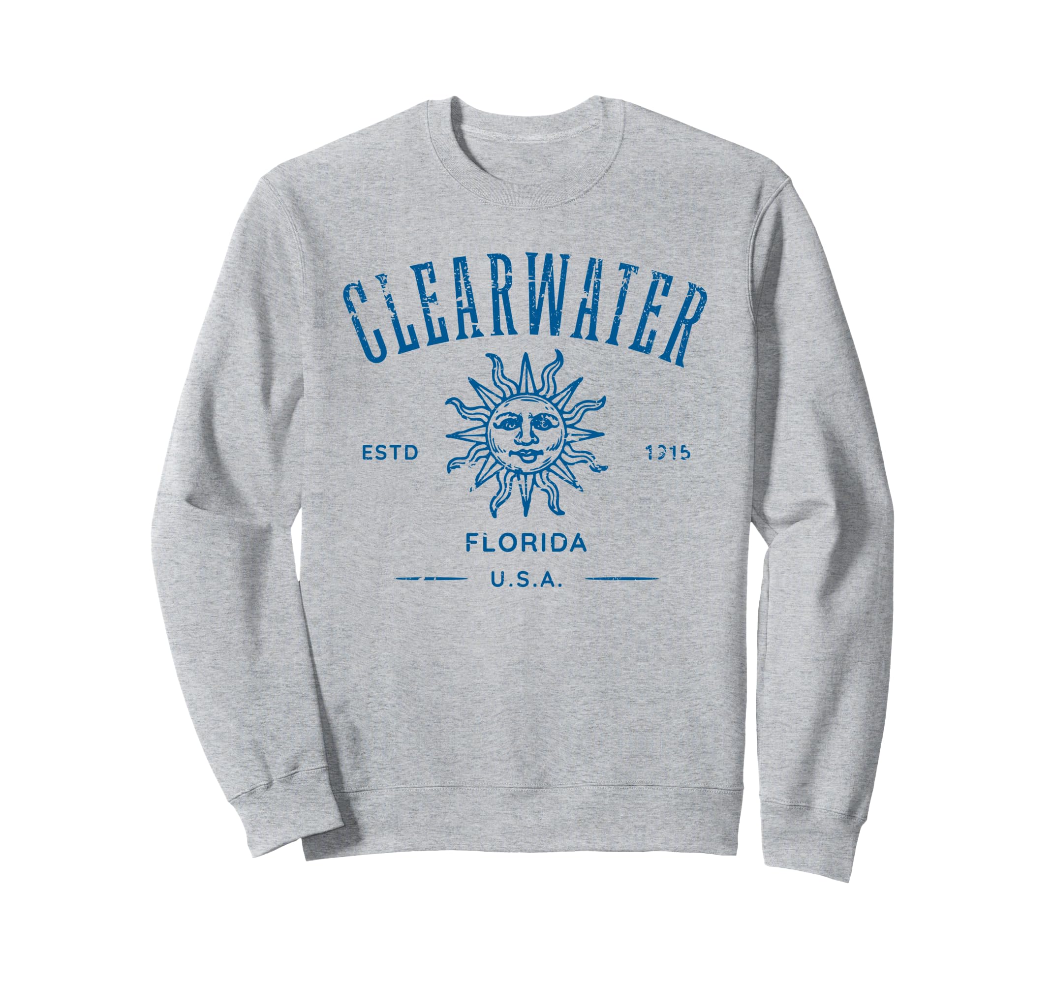 Clearwater Florida Distressed Sweatshirt - Unique Graphic for Adults - T-Shirt, Sweatshirt, Hoodie