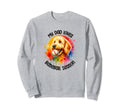 My Dad Loves Baseball Season Sweatshirt - Fun Novelty Design for Adults - T-Shirt, Sweatshirt, Hoodie