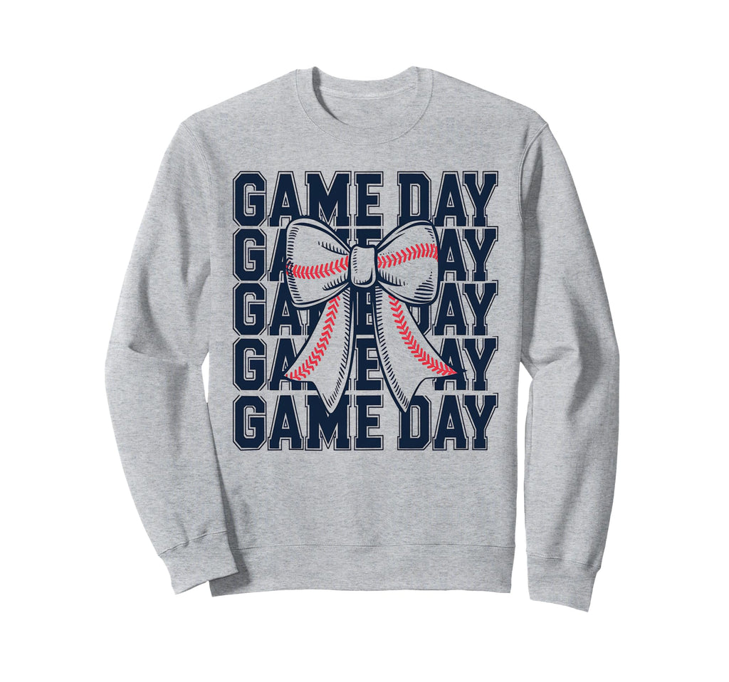 Game Day Baseball Mom Mother Sweatshirt - Aesthetic Graphic Men Women - T-Shirt, Sweatshirt, Hoodie