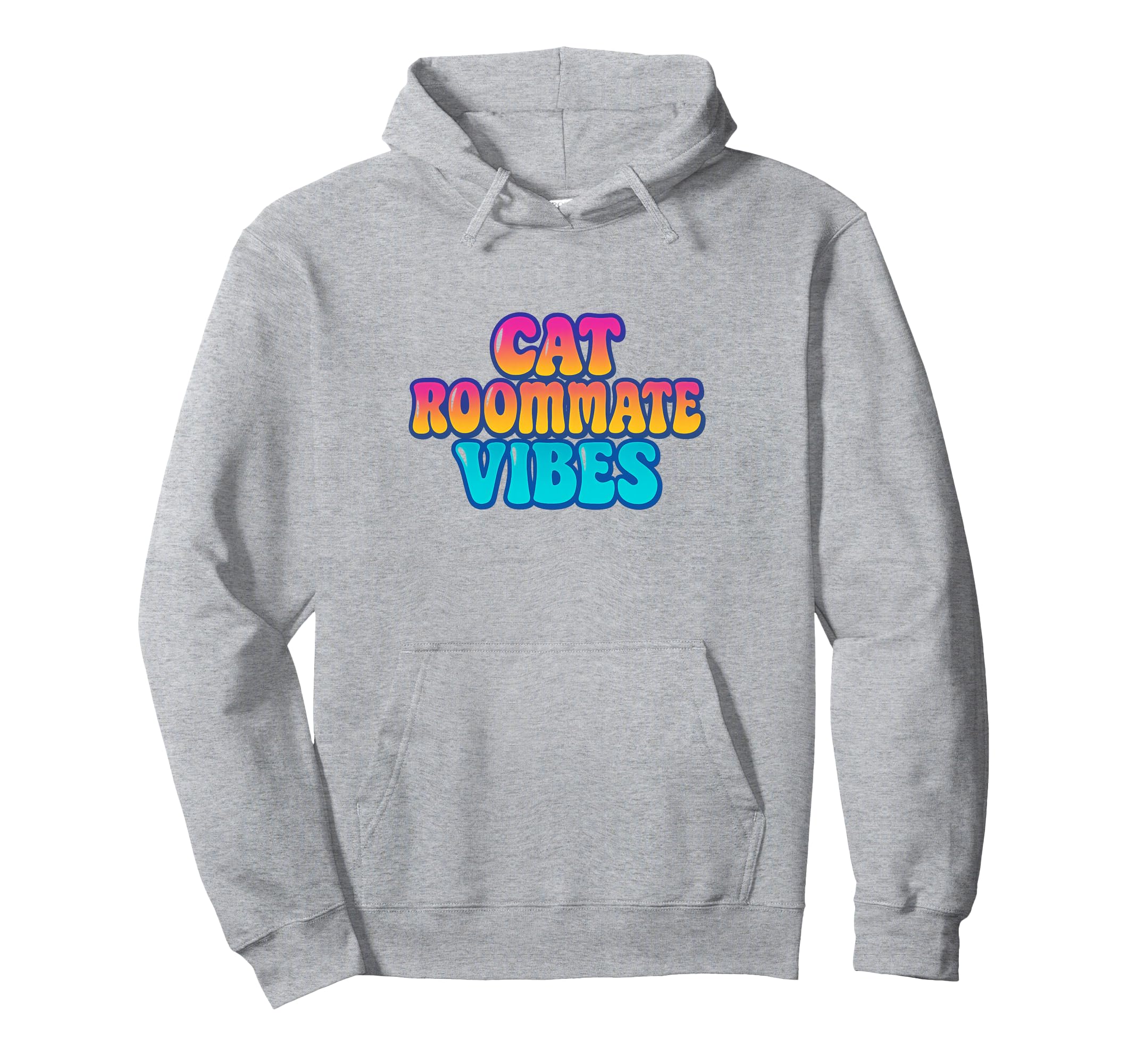 Cat Roommate Vibes Funny Cat Lover Y2K Hoodie - Custom Art Print Unisex - T-Shirt, Sweatshirt, Hoodie