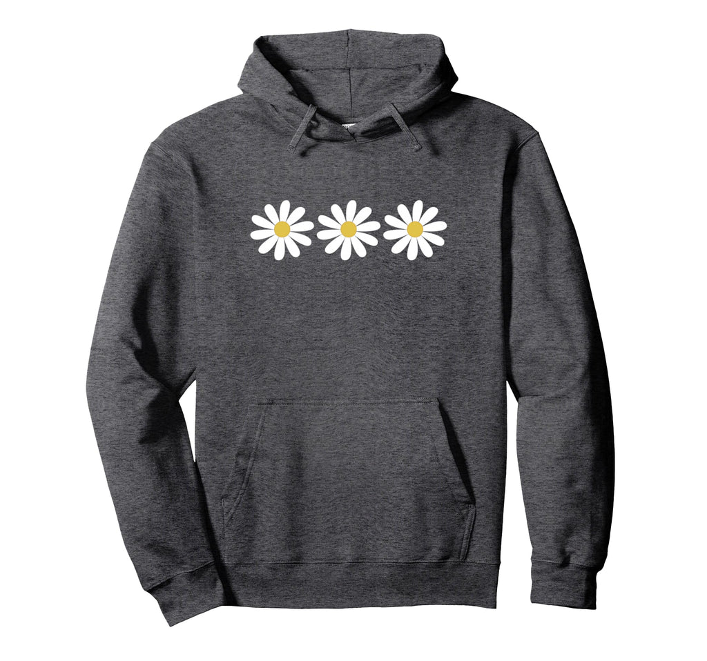 3 Simple But Pretty Daisy Flower Hoodie - Trendy Graphic Men Women - T-Shirt, Sweatshirt, Hoodie