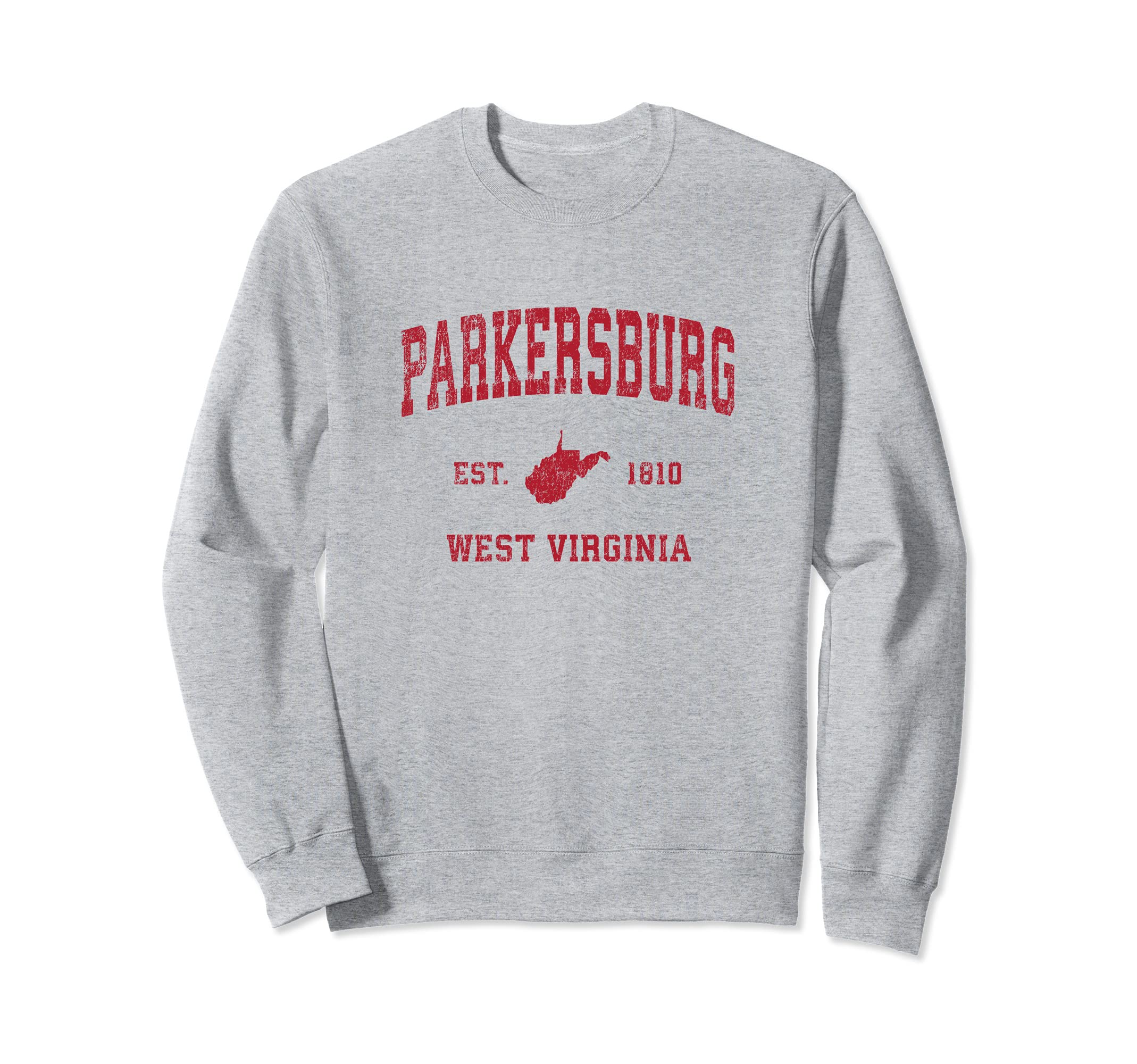 Parkersburg West Virginia Wv Sports Red Sweatshirt - Novelty Apparel Unisex - T-Shirt, Sweatshirt, Hoodie