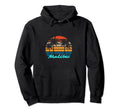 Malibu Beach Sunset Flamingo Hoodie - Custom Art Print for Adults - T-Shirt, Sweatshirt, Hoodie