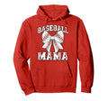 Baseball Mama Sports Mom Leopard Hoodie - Custom Art Print Men Women - T-Shirt, Sweatshirt, Hoodie