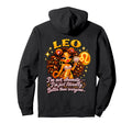 Leo Bratcore Aesthetic Orange Y2K Zodiac Hoodie - Custom Art Print Unisex - T-Shirt, Sweatshirt, Hoodie