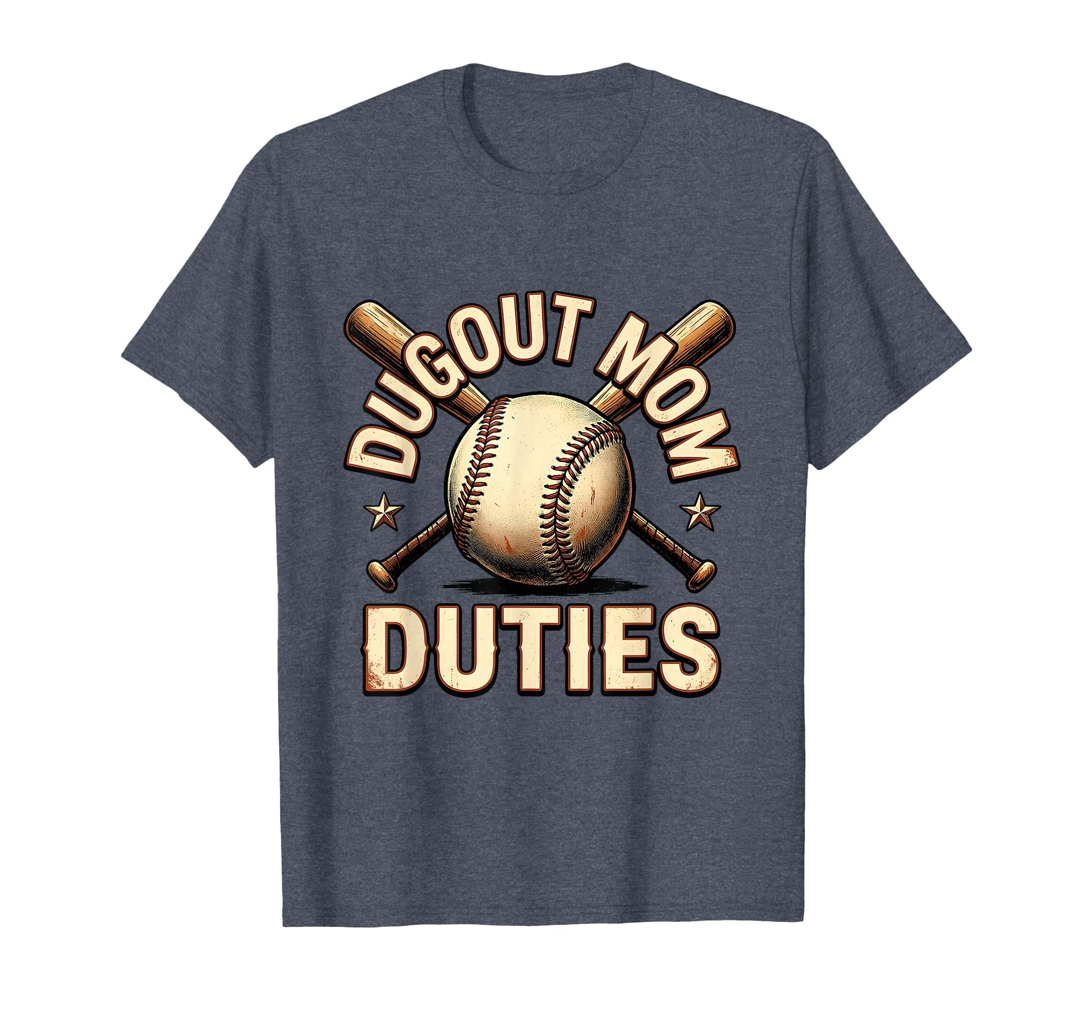 Dugout Mom Duties Baseball Mom T-Shirt - Custom Art Print Unisex - T-Shirt, Sweatshirt, Hoodie