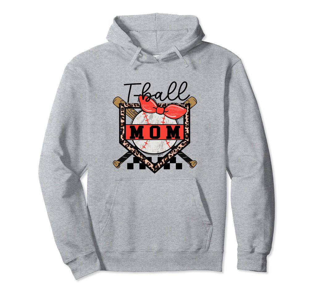 Tball Mom Baseball Essentials Mama Game Hoodie - Graphic Print Men Women - T-Shirt, Sweatshirt, Hoodie