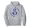 Initial S Monogram Boho Name Letter S Hoodie - Custom Art Print Men Women - T-Shirt, Sweatshirt, Hoodie